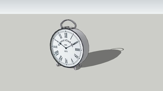 装饰时钟模型-编号180539 sketchup室内模型下载 第1张