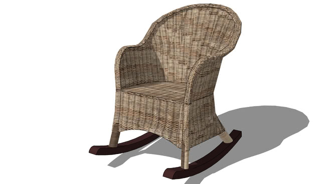 摇椅模型-编号180554 sketchup室内模型下载 第1张