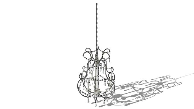 悬吊灯模型-编号181001 sketchup室内模型下载 第1张