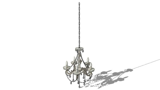 悬吊灯模型-编号181556 sketchup室内模型下载 第1张