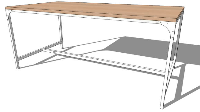 餐桌sketchup模型-编号181637 sketchup室内模型下载 第1张