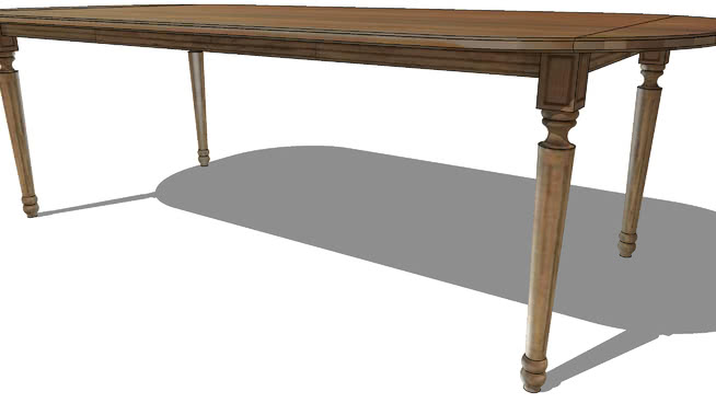餐桌sketchup模型-编号181643 sketchup室内模型下载 第1张
