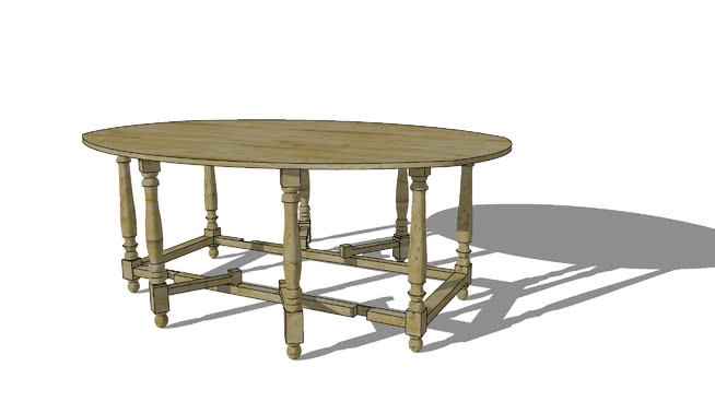 餐桌sketchup模型-编号181652 sketchup室内模型下载 第1张