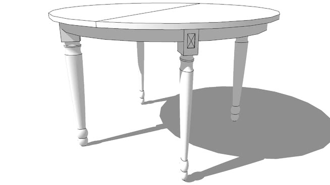 餐桌sketchup模型-编号181655 sketchup室内模型下载 第1张
