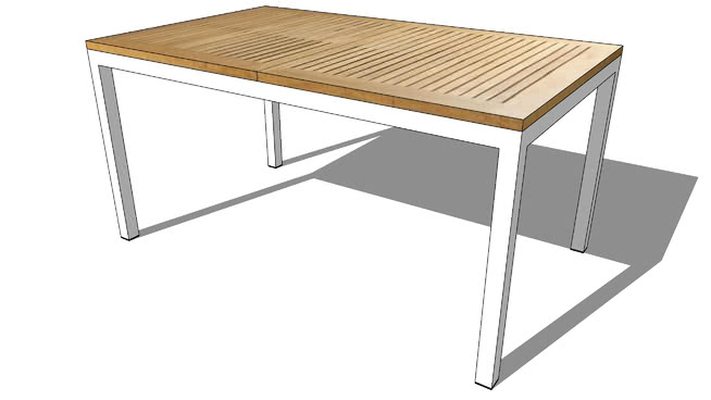 餐桌sketchup模型-编号181703 sketchup室内模型下载 第1张