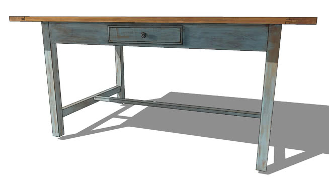 餐桌sketchup模型-编号181775 sketchup室内模型下载 第1张