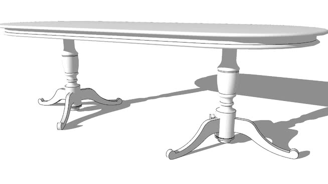 餐桌sketchup模型-编号181787 sketchup室内模型下载 第1张