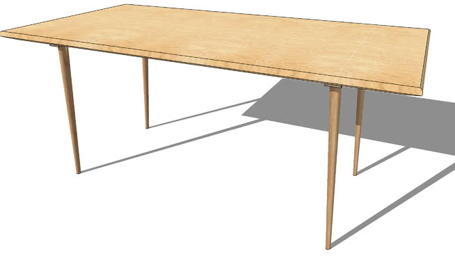 餐桌sketchup模型-编号181814 sketchup室内模型下载 第1张