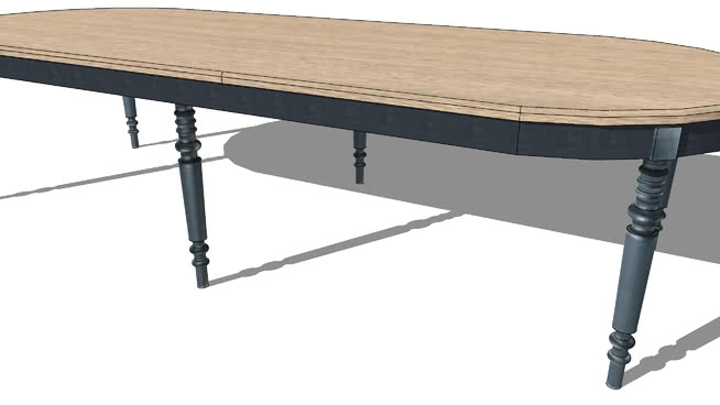 餐桌sketchup模型-编号181823 sketchup室内模型下载 第1张