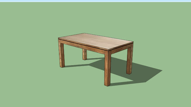 餐桌sketchup模型-编号181874 sketchup室内模型下载 第1张