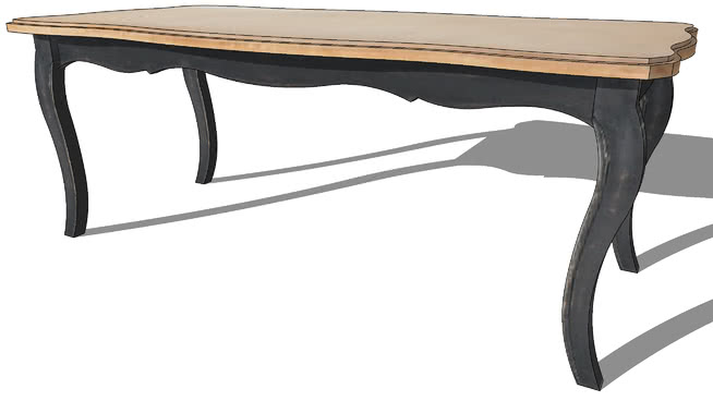 凡尔赛桌， , 90室内模型 sketchup室内模型下载 第1张
