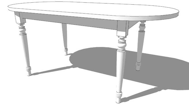 桌子草图大师模型下载-室内家具编号182441 sketchup室内模型下载 第1张