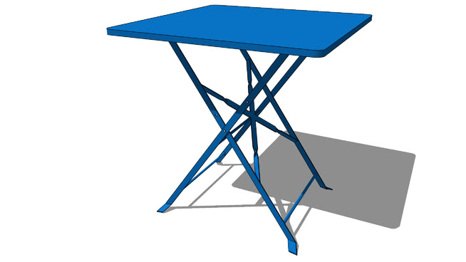 折叠小方桌模型-编号182444 sketchup室内模型下载 第1张