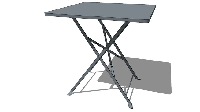 折叠小方桌模型-编号182451 sketchup室内模型下载 第1张