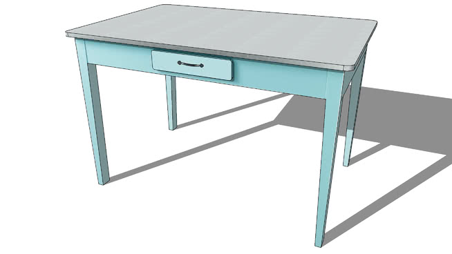 厨房桌，室内模型 sketchup室内模型下载 第1张