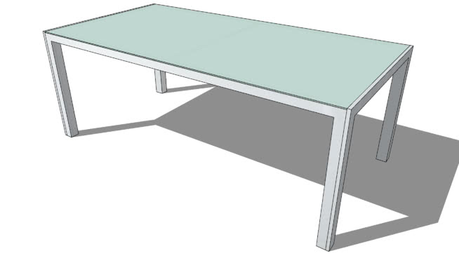 餐桌sketchup模型-编号182585 sketchup室内模型下载 第1张