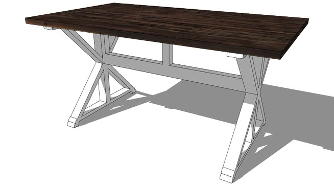 餐桌sketchup模型-编号182603 sketchup室内模型下载 第1张