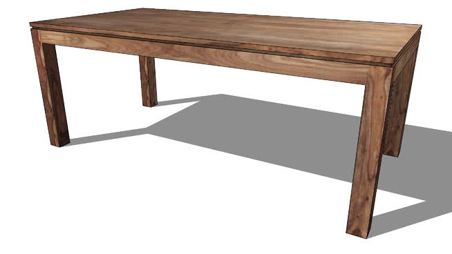餐桌sketchup模型-编号182633 sketchup室内模型下载 第1张