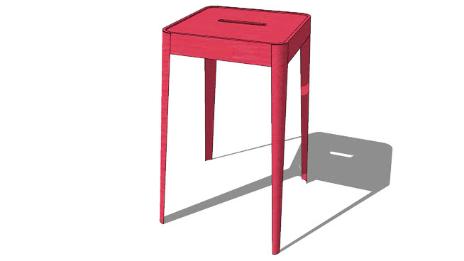 吧凳小凳子模型-编号182786 sketchup室内模型下载 第1张