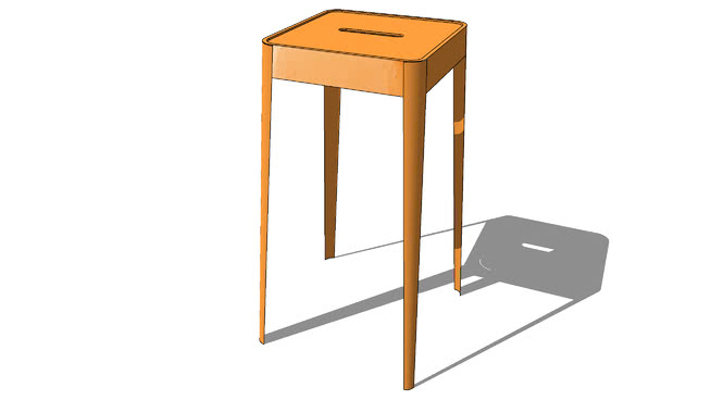吧凳小凳子模型-编号182834 sketchup室内模型下载 第1张