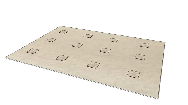 地毯模型-编号183071 sketchup室内模型下载 第1张