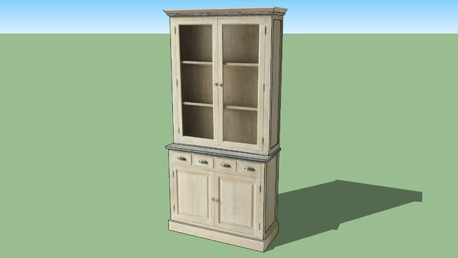 碗橱柜模型-编号184193 sketchup室内模型下载 第1张