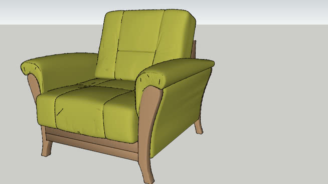 沙发模型-编号184726 sketchup室内模型下载 第1张