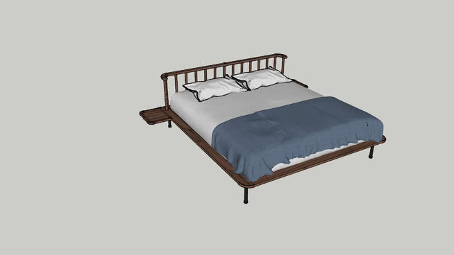 床位八设计 sketchup室内模型下载 第1张