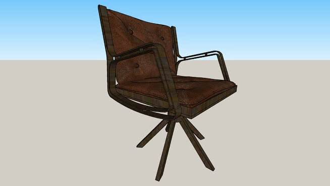 yoná双向design室内模型固定椅 sketchup室内模型下载 第1张