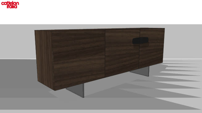 意大利卡特兰内布拉斯加州餐具柜 sketchup室内模型下载 第1张