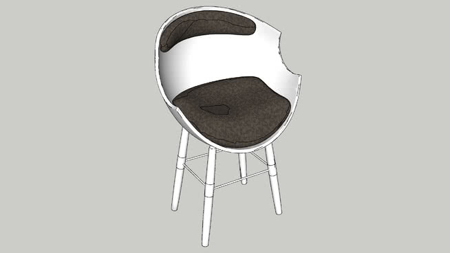 椅子椅 sketchup室内模型下载 第1张