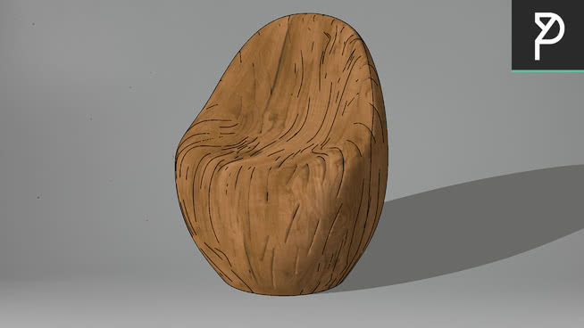 椅子-AM 1 sketchup室内模型下载 第1张