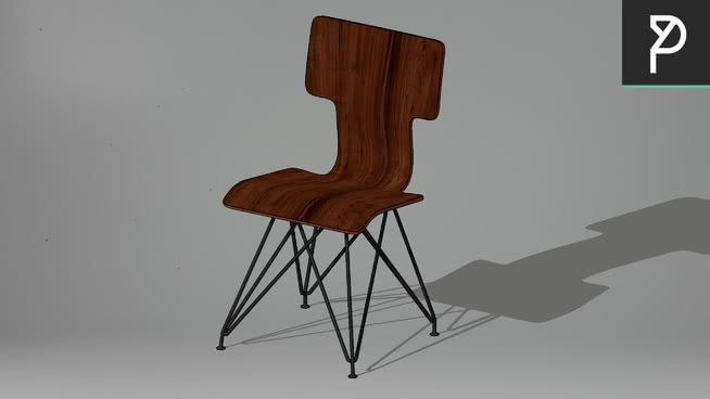 椅子-AM 5 sketchup室内模型下载 第1张