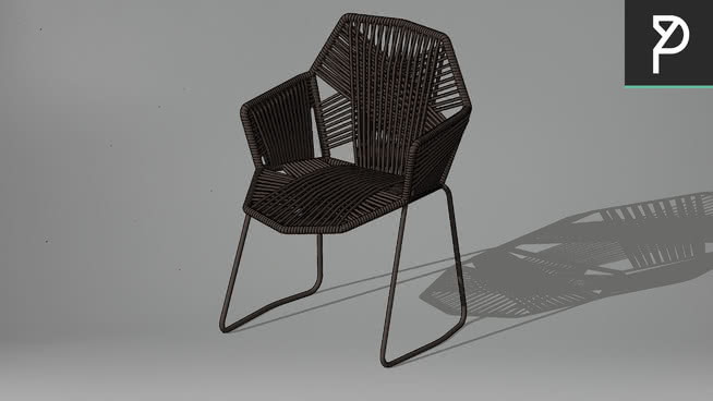 椅子-AM 029 sketchup室内模型下载 第1张