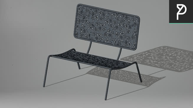 椅子-AM 032 sketchup室内模型下载 第1张