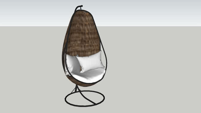 茧椅 sketchup室内模型下载 第1张