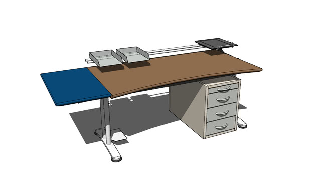 desk室内模型 sketchup室内模型下载 第1张
