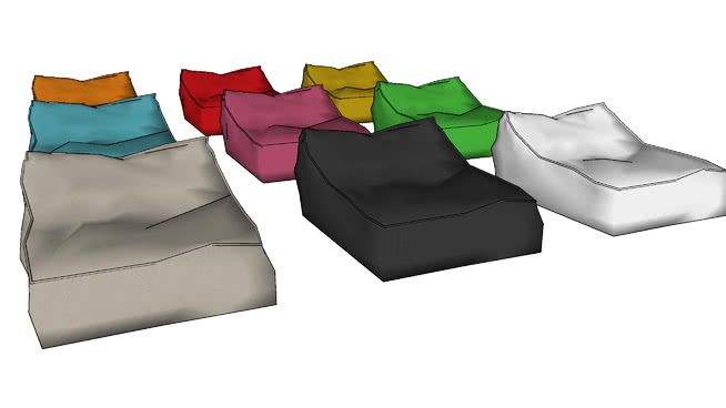 躺椅模型-编号185789 sketchup室内模型下载 第1张
