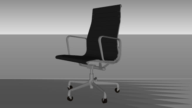 Herman Miller®EMES®铝执行椅从智能家具 sketchup室内模型下载 第1张