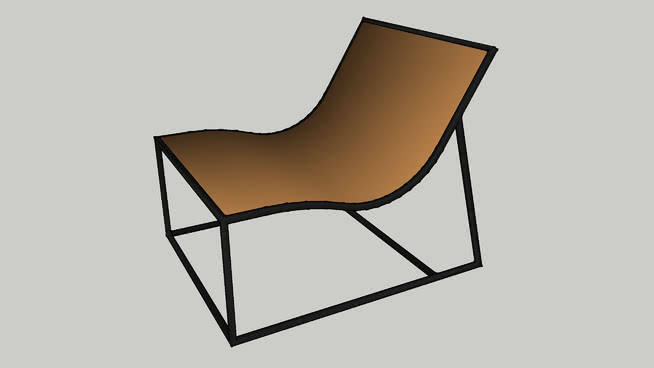 圣日扶手椅 sketchup室内模型下载 第1张