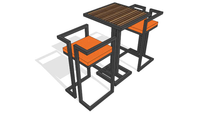 桌椅模型-编号186418 sketchup室内模型下载 第1张