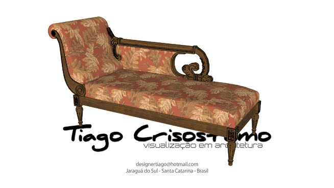 躺椅模型-编号186426 sketchup室内模型下载 第1张