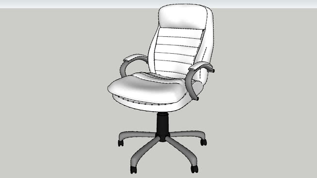 办公椅模型-编号186473 sketchup室内模型下载 第1张