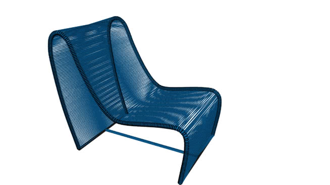 pÃo aÇÚcar - tidelli室内模型式扶手椅 sketchup室内模型下载 第1张