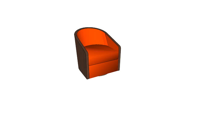 圆形椅子 sketchup室内模型下载 第1张
