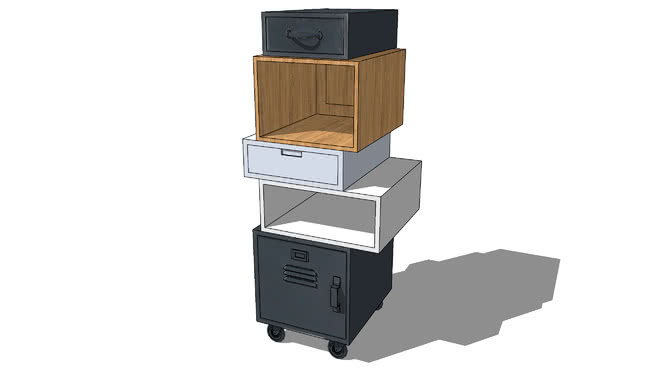 储物箱玩具箱工具箱模型-编号186741 sketchup室内模型下载 第1张