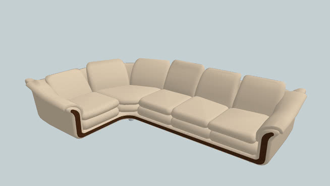 沙发模型-编号186905 sketchup室内模型下载 第1张