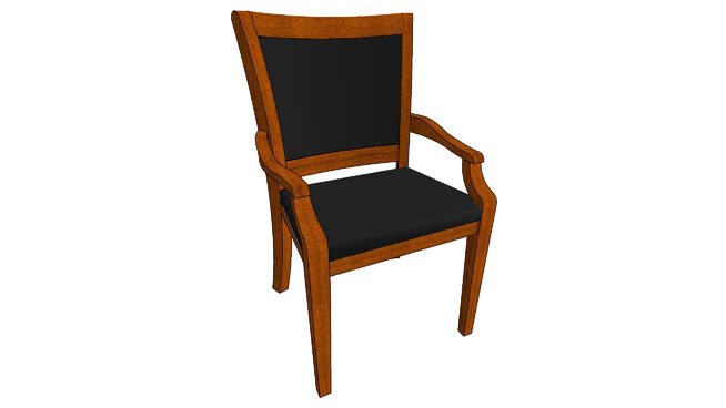 传统木椅椅 sketchup室内模型下载 第1张