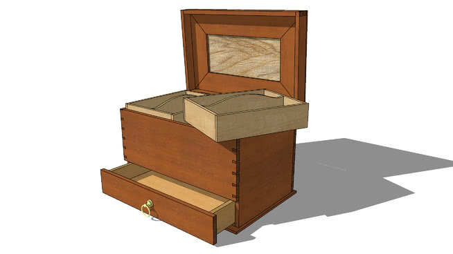盒子容器模型-编号187760 sketchup室内模型下载 第1张