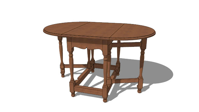 餐桌sketchup模型-编号187920 sketchup室内模型下载 第1张